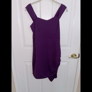 NWOT purple asymmetrical dress